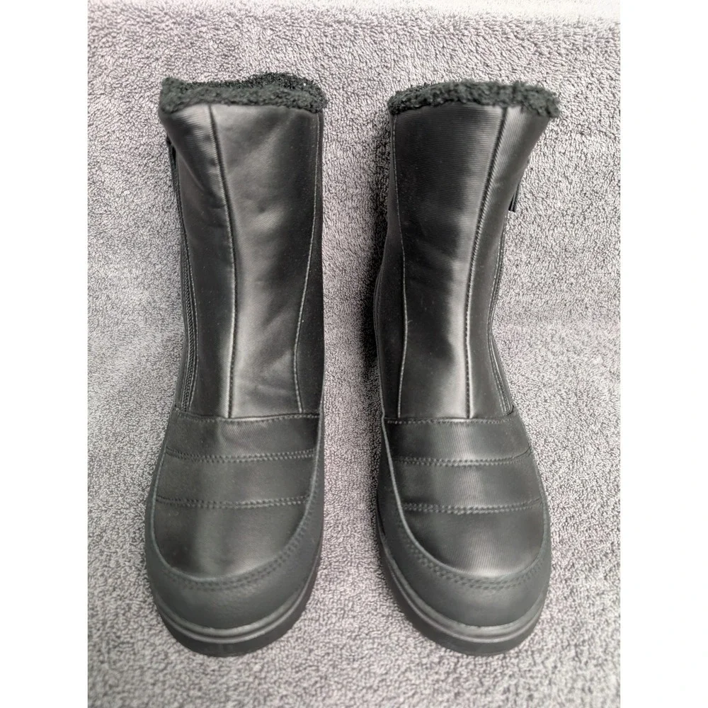 JBU by Jambu Snowbound B3SBD01 Black Faux Fur Winter Boots Mens 8M